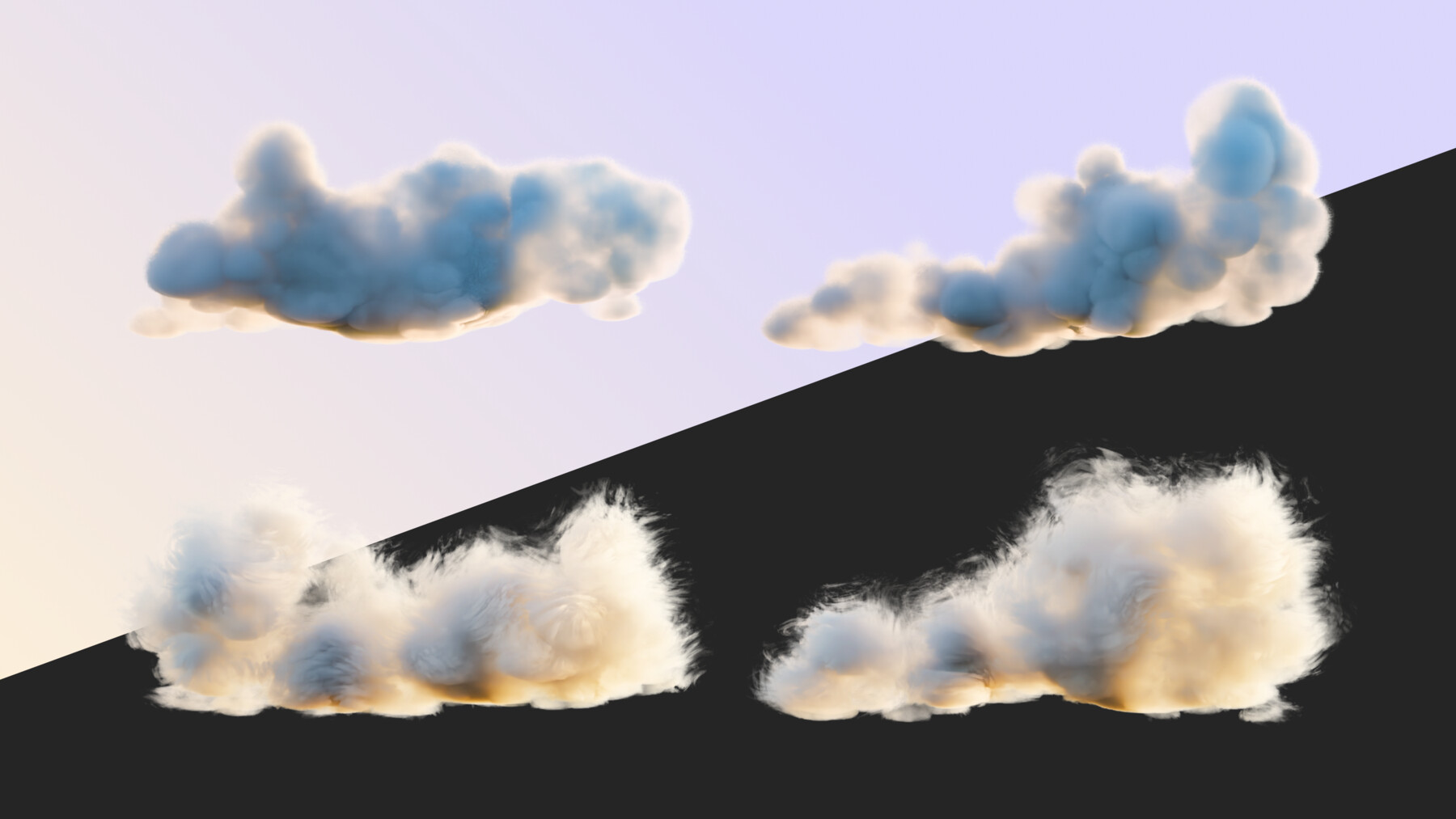 ArtStation - 20 High Quality Stylized VDB Clouds Vol-3 | Game Assets