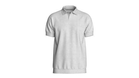 Men Short Sleeve Polo Without Button