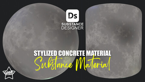 Stylized Concrete Material 01 - Substance 3D Designer