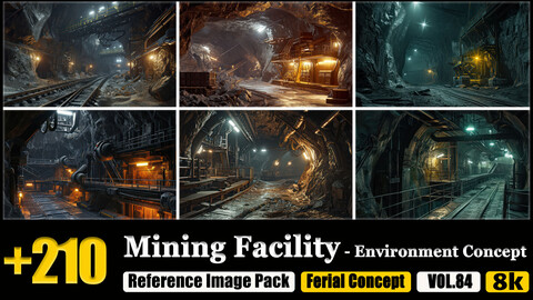 210 Mining Facility Environment Concept Reference Image Pack v.84 |8K|