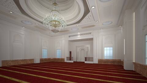 Interior Design 3D Mosque