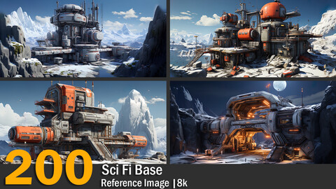 Sci Fi Base | Reference Images | 8K