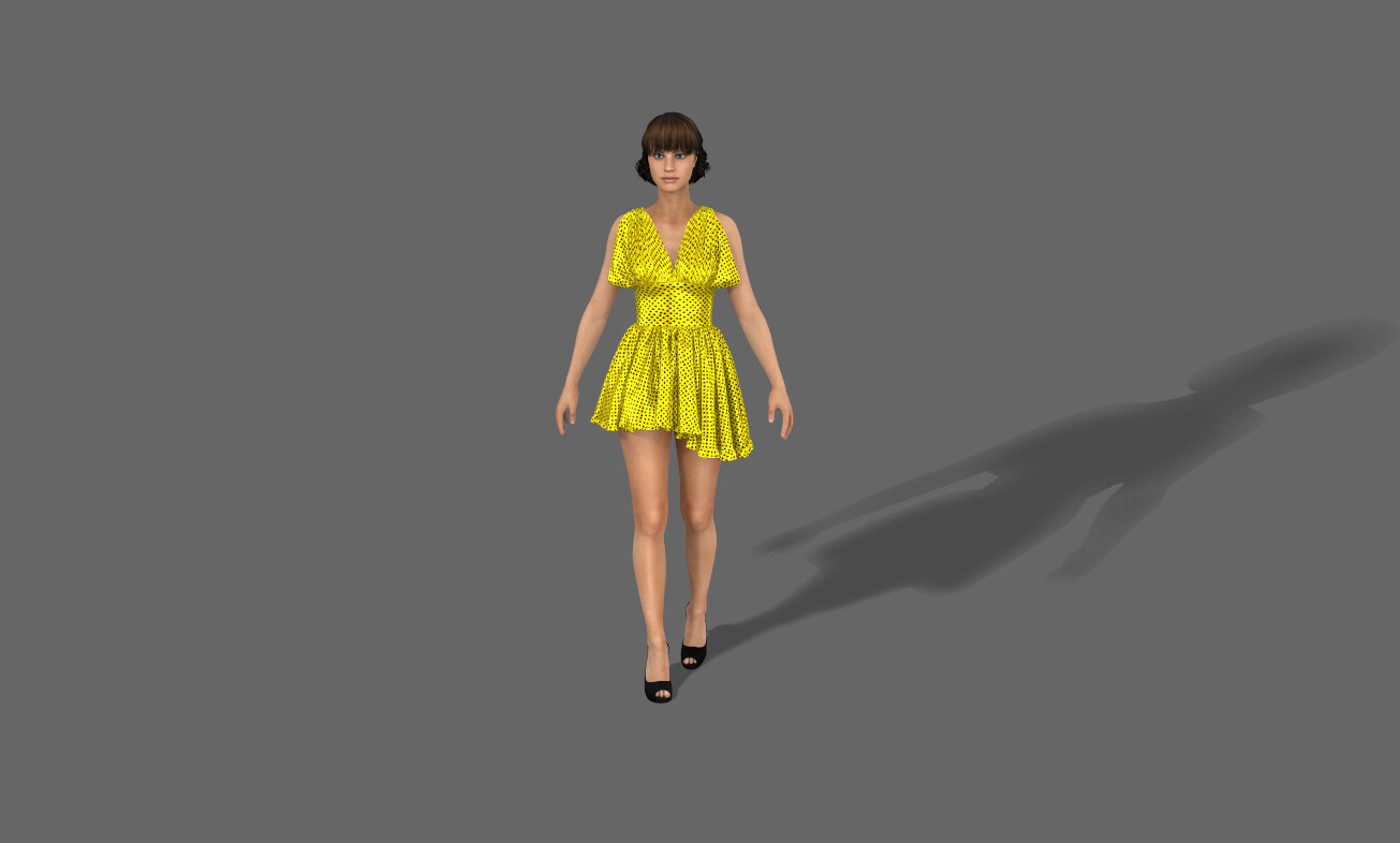 ArtStation - 3d satin dress | Resources