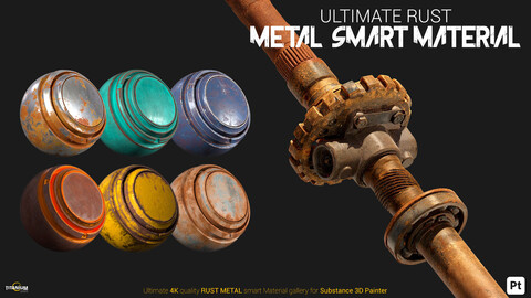 Substance 3D Painter RUST METAL Smart Material