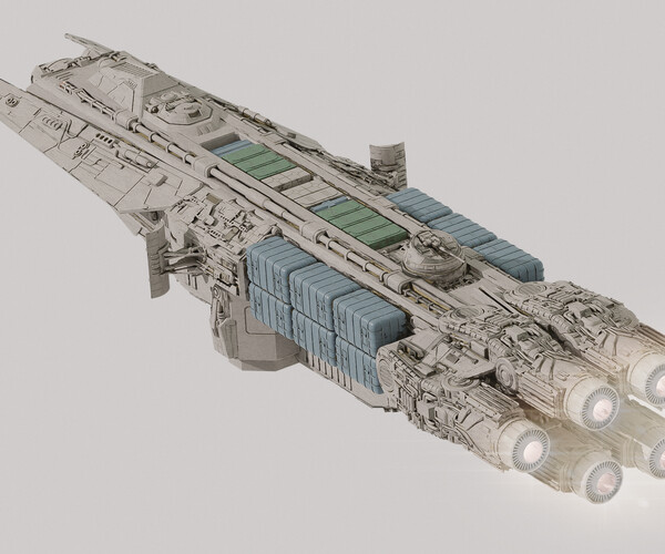 ArtStation - YT-370 Locust-class Corellian Heavy Freighter - Star Wars ...