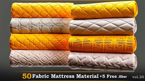 50 Fabric Mattress Material _SBSR + 5 Free Samples_Vol.20