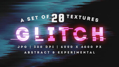 Abstract Glitch Background Textures