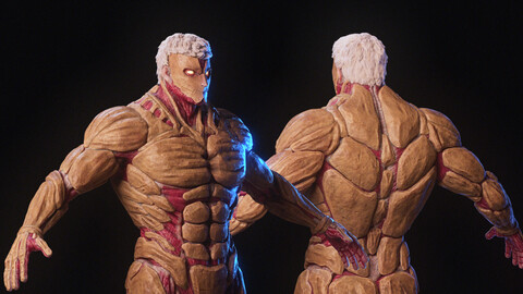 Armored Titan - Attack on Titan // Character + Rig + Groom files