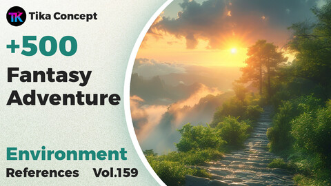 +500 Fantasy Adventure Environment Concept(4k) | Vol_159