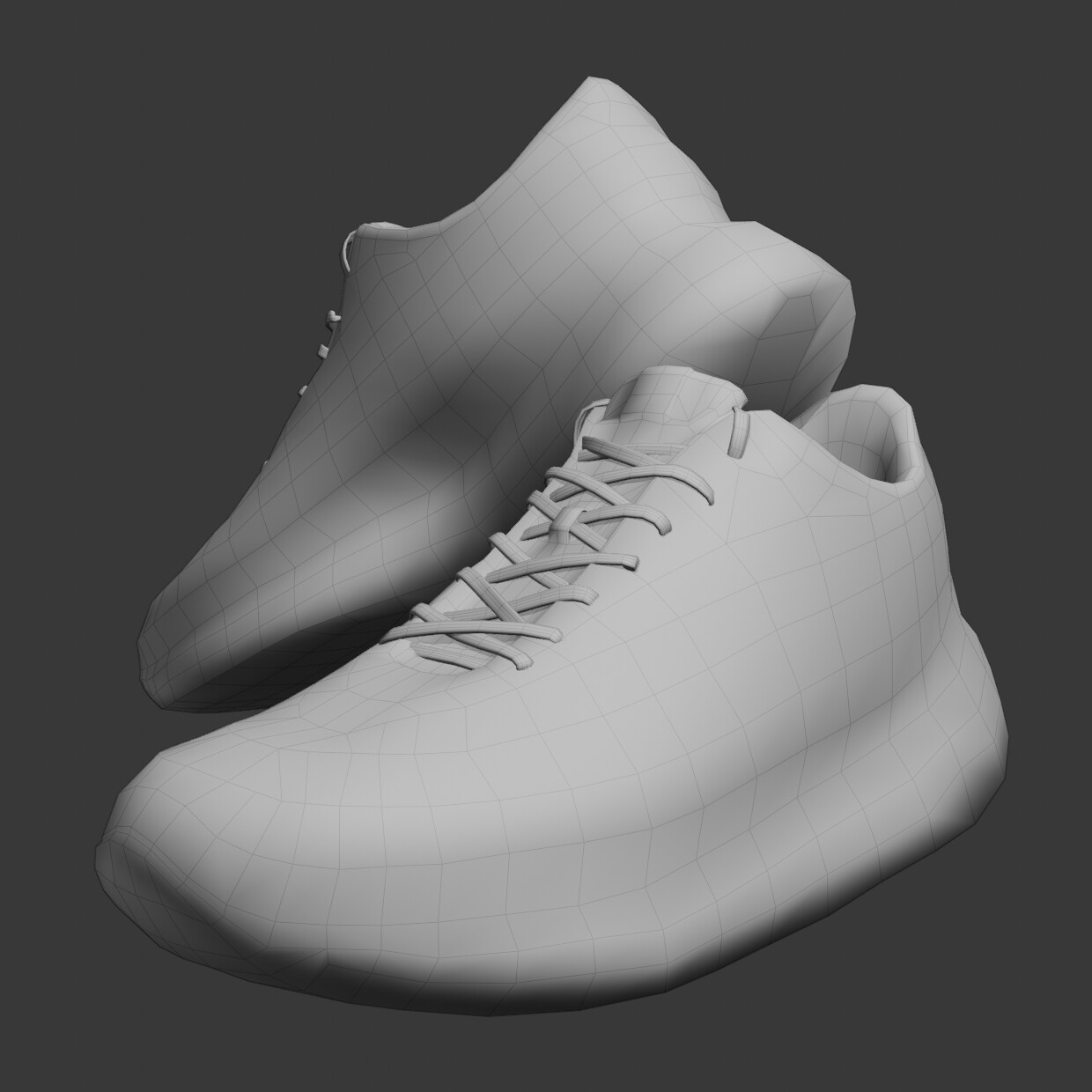 ArtStation - Demix sneakers with different laces - Low Poly | Game Assets