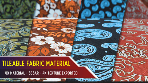 40  Tileable Fabric Materials .SBSAR