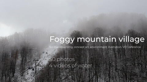 50 Foggy Mountain Village Reference Photos + bonus videos