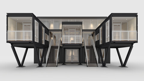 3D Model Container Office 2