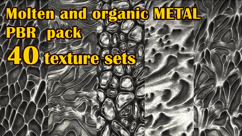 Organic metal texture pack