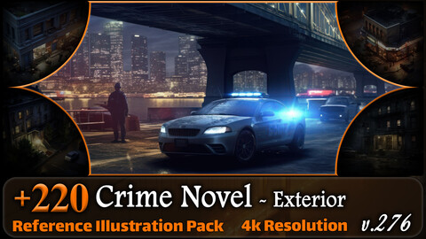 220 Crime Novel Environment - Exterior Reference Pack | 4K | v.276