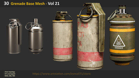 30 Grenade Base Mesh - Vol 21