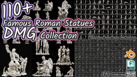 110+ Famous Roman Statues DMG Collection