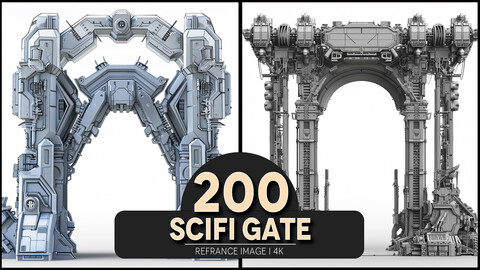 Scifi Gate 4K Reference/Concept Images