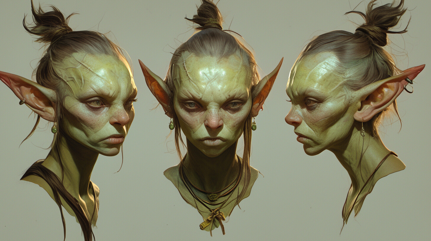 ArtStation - +350 Stylized Goblin Female Head References (4k) | Artworks