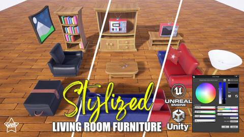 Stylized Living Room Furniture