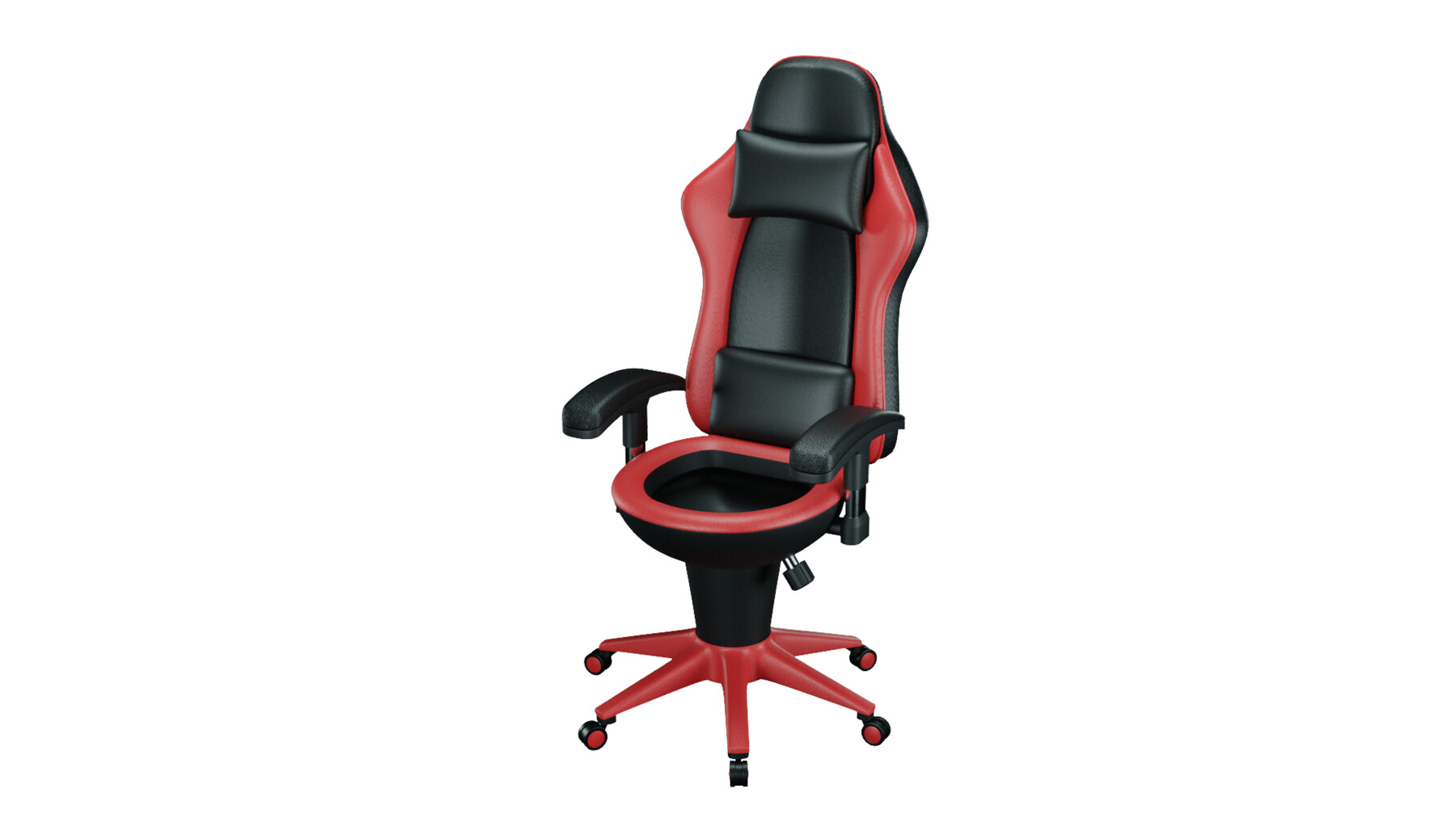 ArtStation - Gaming Chair Toilet Model Red Color | Resources