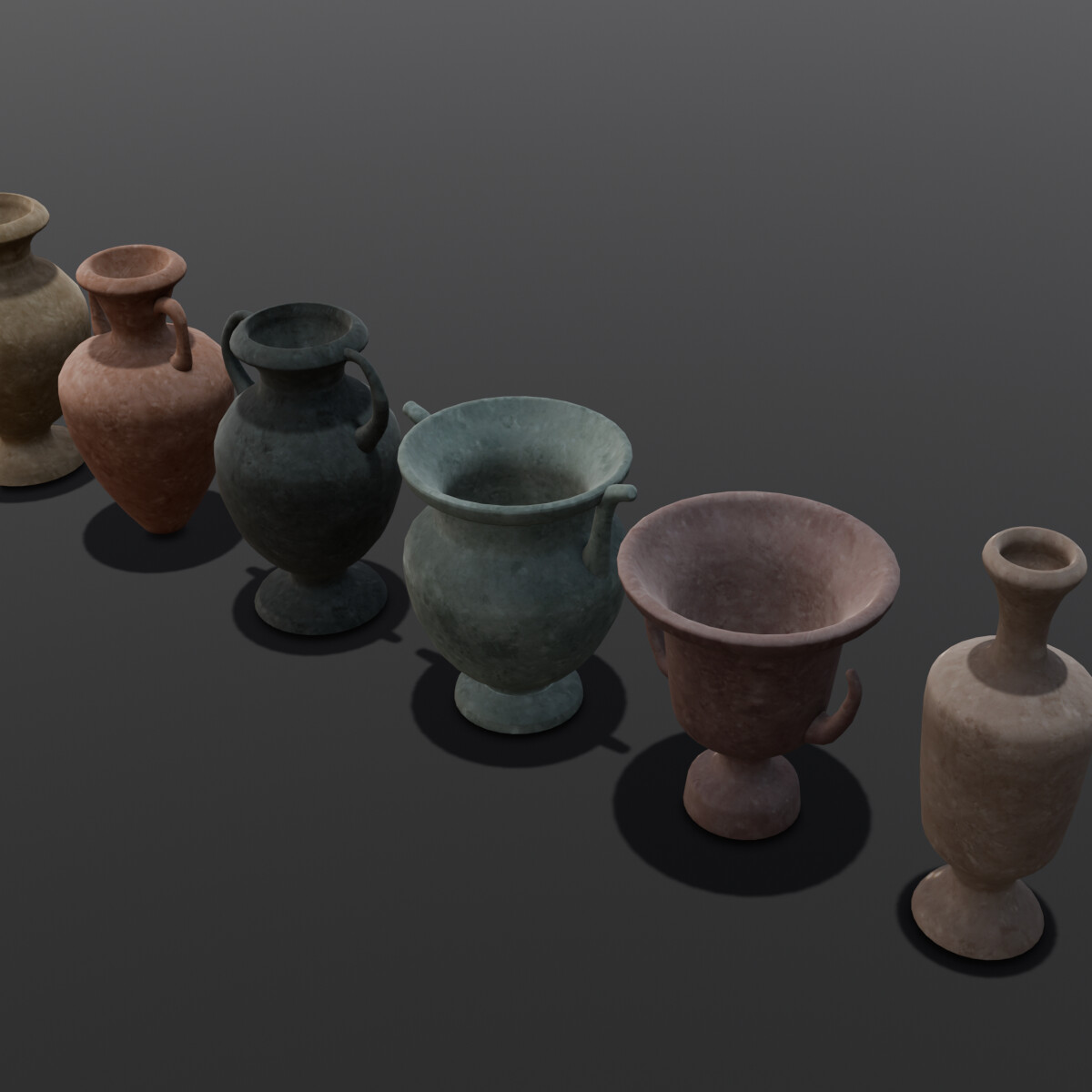 ArtStation - 6 IN 1 Mud Pottery Pack | Game Assets