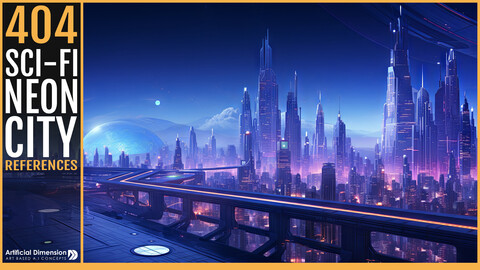 404 Sci-fi neon city