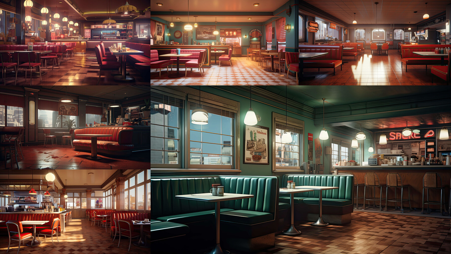 ArtStation - 205 arts - Retro City Cinema Environment - Interior ...