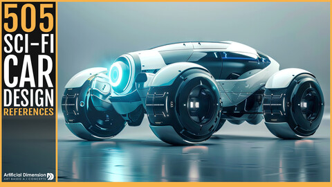 505 Sci-fi car with big wheels