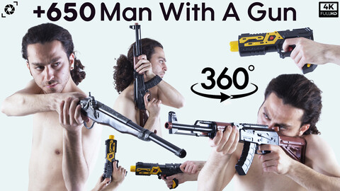 +650 Man With A Gun References Pictures - Vol 01
