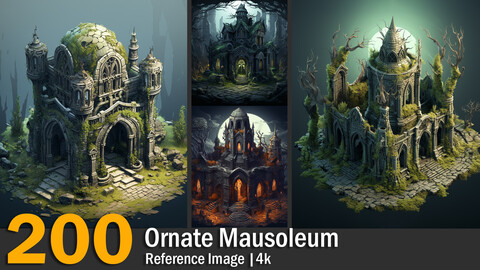 Ornate Mausoleum | Reference Images | 4K