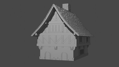 free Medieval house fbx