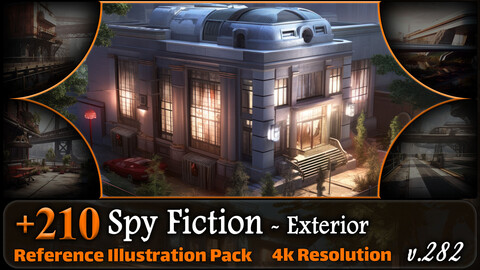 210 Spy Fiction Environment - Exterior Reference Pack | 4K | v.282
