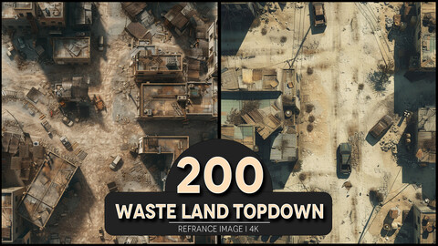 Waste land Topdown 4K Reference/Concept Images