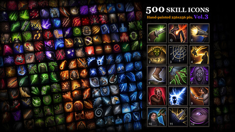 500 Skill Icons Vol.3