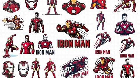 Iron Man SVG Bundle, Tony Stark vector bundle, Movie SVG Bundle, Superhero svg bundle, Superhero Silhouettes svg, Comic svg png, Comic book svg, Avenger svg