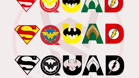 DC Superhero Squad SVG, Batman logo, Superhero Shirt, Friends svg, Superman Svg png, Justice League logo Svg, Comic svg Bundle, Superhero Cut files