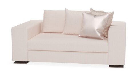 Rosewood Love Seat 3D Model