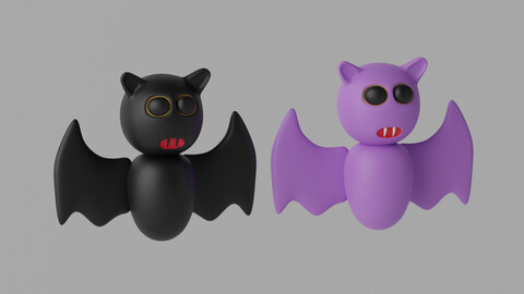 Cartoon Bat 3D model