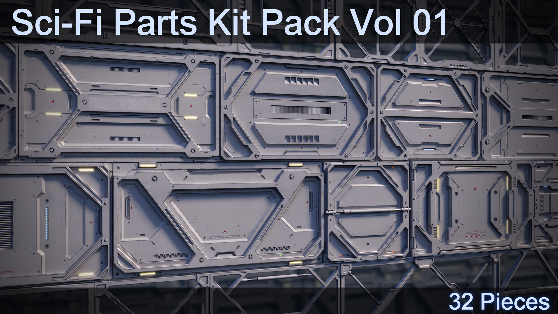 ArtStation - Sci-Fi Parts Kit Pack Vol 01 Frames-PBR | Resources