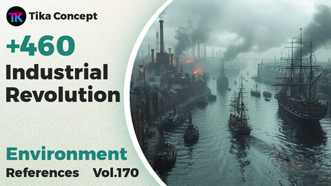 +460 Industrial Revolution Environment Concept(4k) | Vol_170