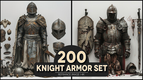 Knight Armor Set 4K Reference/Concept Images