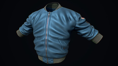 Blue Bomber Jacket