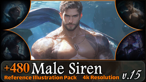 480 Male Siren Reference Pack | 4K | v.15
