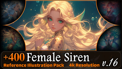 400 Female Siren Reference Pack | 4K | v.16