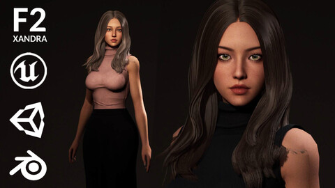 F2 Modern Girl Nadia - Game Ready Character