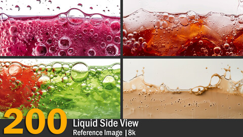 Liquid Side View | Reference Images | 8K