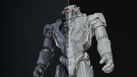 (.blend) "Iron Dude" 3D model