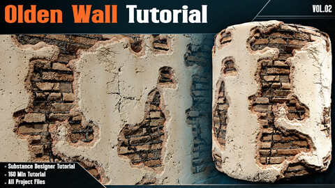 Olden Wall Tutorial ( Substance Designer) - Vol.02