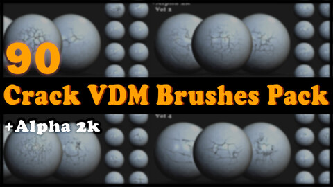 90 Crack VDM Brushes + Alpha Pack